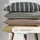 SCHIESSER Colorado Gestreift Taupe 135 x 200 cm + 80 x 80 cm
