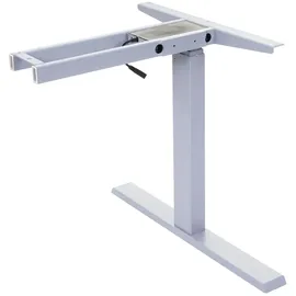 Mendler HWC-D40, variables Tischgestell für Eck-Schreibtisch, elektrisch höhenverstellbar Memory 45kg ~ grau