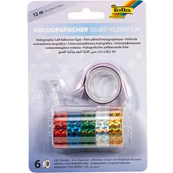 folia Holographie Deko-Klebeband glänzend 15,0 mm x 2,0 m 6 Rollen