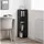 vidaXL Eckschrank 27,5 x 102 x 27 cm Schwarz