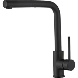 Küchenarmatur WELLTIME "Silbergras", schwarz, B:4,4cm H:33cm T:23,5cm, Edelstahl, Armaturen, in verschiedenen Farben
