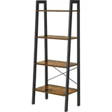 VASAGLE Bücherregal braun, schwarz 56,0 x 34,0 x 137,5 cm