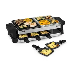 Sirloin Raclette 1500W Aluminium / Stein 8 Personen Kontroll-LED