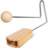 GALPADA Vibraslap Holz Schlaginstrument Vibrationsplatte Für Musiker Handliches Percussion Instrument Lateinamerikanisches Soundspielzeug