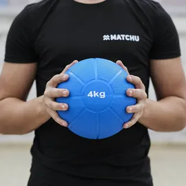 Matchu Sports Medizinball 1/2/3/4/5 kg Fitnessball Gewichtsball 4
