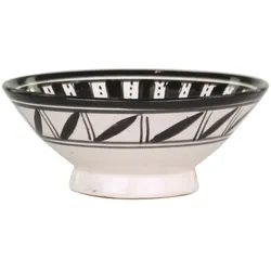 Chic Antique Marrakech Schale, H7/Ø16 cm, schwarz