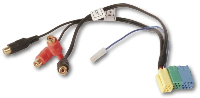 Preisvergleich Produktbild 6 pol. Mini ISO-Stecker auf 4-Cinch Buchsen CHP