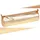 Clairefontaine 4x Schlampermäppchen Leder Cuirisé rund Ø5,5x22cm Golden 8692C