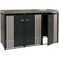 MCW Mülltonnenverkleidung O67 125 x 84 cm anthrazit