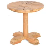 SonnenPartner Beistell-Tisch Solis 50 cm rund Old Teak natur SonnenPartner