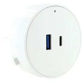 Schwaiger Steckdosenadapter USB-C + A 20 W Weiß 1 St.