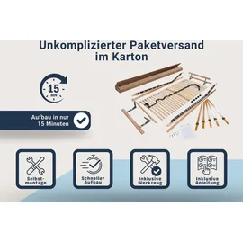 Betten-ABC Max1 K+F Lattenrost zur Selbstmontage mit Kopf- und Fußteilverstellung 100 x 200 cm