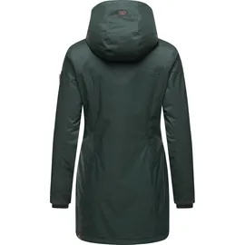 Ragwear Winterjacke Tunned stylischer Winterparka mit Teddyfell Innenfutter grün L (40)