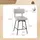 Costway Esszimmerstuhl gepolstert beige 2er Set