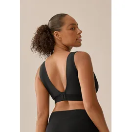 NATURANA Gemoldeter BH NATURANA "Smoothing", Damen, Gr. M, N-Gr, schwarz, Obermaterial: 77% Polyester, 23% Elasthan, unifarben, BHs, hohe Seitenteile, weich, bequem, basic, breite Träger, ohne Bügel
