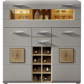 Innostyle Barschrank »FUN PLUS II«, 2 Holztüren, 19 Fächer, 1 Klappe, Softclose, ABS Kantenschutz