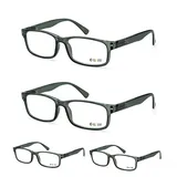 LUFF Unzerbrechliche Lesebrille für Frauen Männer, 4 Stück Blaulichtfilter-Lesebrille Komfortable