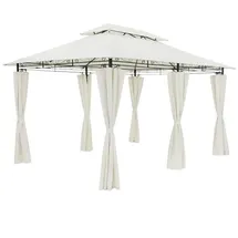 CASARIA Pavillon Topas 3 x 4 m inkl. Seitenteile Creme