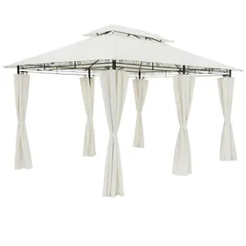 CASARIA Pavillon Topas 3 x 4 m inkl. Seitenteile Creme