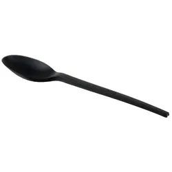Natureko Bio Mehrweg-Löffel schwarz 16,8 cm CPLA, kompostierbar Karton (1000 Stück)