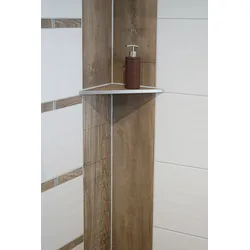 ABLAGO Design Befliesbare Duschablage aus V2A-Edelstahl gleichschenklig Winkel Typ W220/250/280