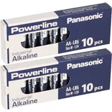 Panasonic 20x MIGNON AA LR6 MN1500 Batterie PANASONIC POWERLINE INDUSTRIAL 3133mAh