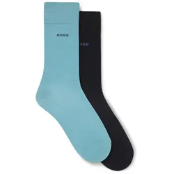 Socken BOSS "3P RS Uni", Herren, Gr. 47-50, bunt, Baumwollmischung, elastisch, Socken