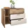 SchlafKONTOR Kombikommode Daria 125 x 82,6 x 40 cm Beige / Weiß