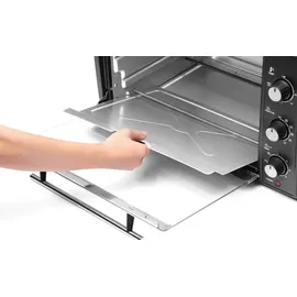 Steinborg Minibackofen Pizzaofen 45L mit Umluft 1800W schwarz