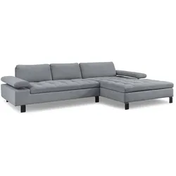 Ecksofa Florida Stoff Agate Grey