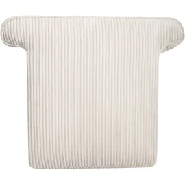 Beliani Ohrensessel ABSON Cord 68 x 95 x 73 cm Hellbeige