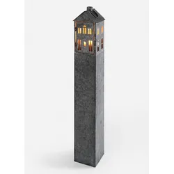 bonprix Kerzenständer im Haus Design, grau, Onesize