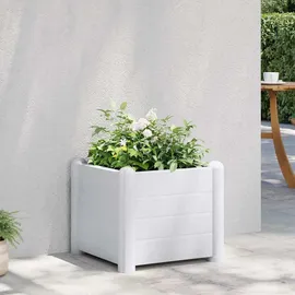 furnicato Hochbeet Elegantes Pflanzkübel 43 x 43 x 35 cm Weiß