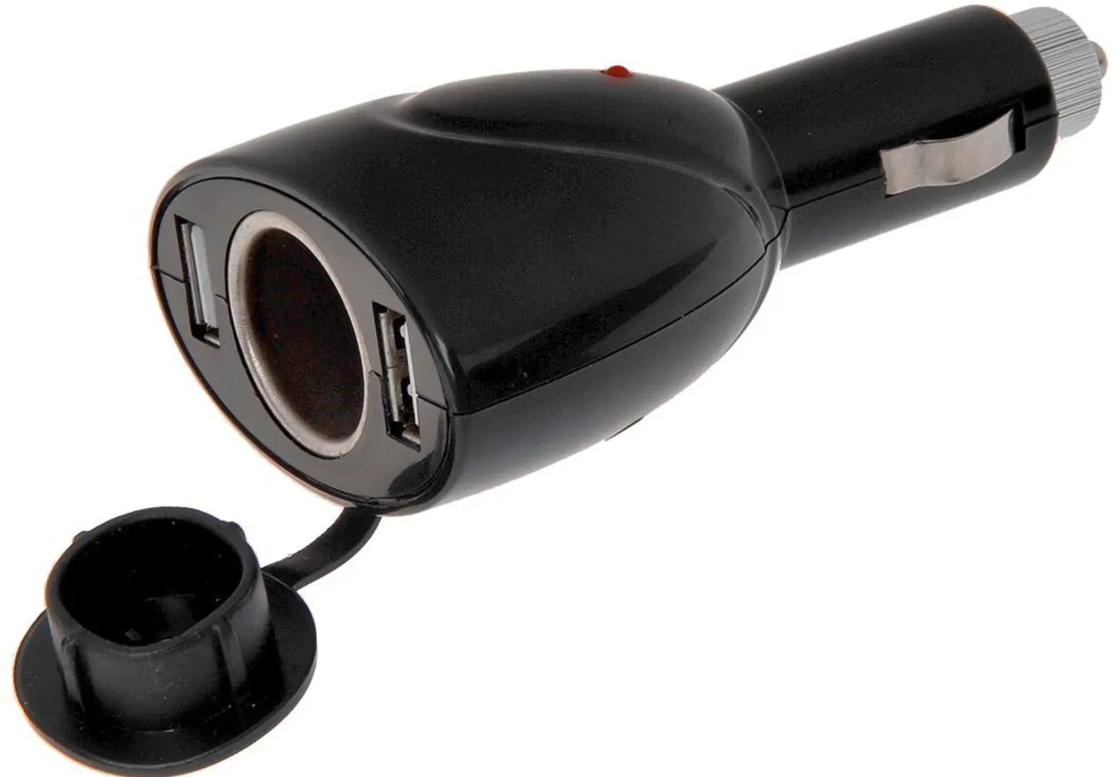 IWH Doppelstecker USB  mit 12 V Dose für Zigarettenanzünder
