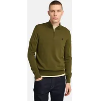Timberland Williams River Cotton Yd Halbzippullover - Dark Olive