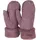 Stylebreaker Fäustlinge Strickhandschuhe Rauten Muster Mauve Einheitsgröße