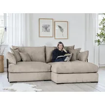 Home Affaire Ecksofa Casa XXL L-Form Polyester 4-Sitzer Braun