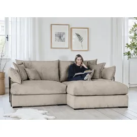 Home Affaire Ecksofa Casa XXL L-Form Polyester 4-Sitzer Braun