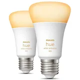 Philips LED-Lampe 8719514328242 9,5 W E27 warmweiß 2 St.