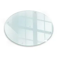 Tulup Herdabdeckplatte, Transparent Glas 40x0.4x40 cm Küchen, Küchenelektrogeräte, Herde,