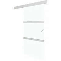 VidaXL Schiebetür mit Softclose ESG-Glas und Aluminium rechts 76