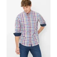 Brax Herren Hemd Style DANIEL cloud, mehrfarbig, Gr. M