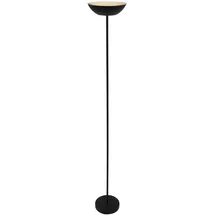 Briloner - LED Stehlampe kabellos mit Touch, stufenlos dimmbar, Akku & Lichtquelle tauschbar, Akku Stehleuchte, Standleuchte, Fluter, Dekolampe, 170 cm hoch, Schwarz