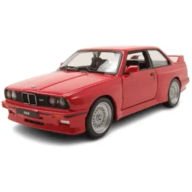 BBURAGO 18-21100 - BMW M3 (E30) rot 1:24