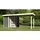 Karibu Woodfeeling Schwandorf 4,67 x 2,38 x 2,18 m terragrau inkl. Anbaudach