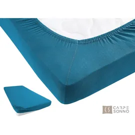 Carpe Sonno Spannbettlaken Jersey 160 x 200 cm Petrol