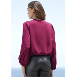 LASCANA Schlupfbluse Damen pflaume Gr.34