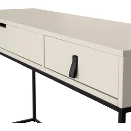Woood Schreibtisch WOOOD "Silas", weiß, B:140cm H:74cm T:40cm, Tische, Schreibtisch, viel Stauraum, zwei Schubladen, H 74 cm x B 140 cm