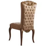 Xlmoebel Esszimmerstuhl Chesterfield Esszimmerstuhl aus hochwertigem italienischen Leder (1 St), Hergestellt in Europa braun