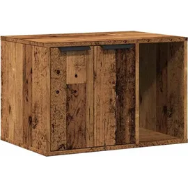 vidaXL Katzenklo Altholz-Optik 60x40x40 cm Braun